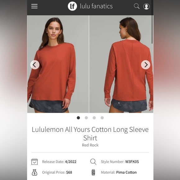 lululemon athletica Long Sleeve Top in Burnt Orange - Picture 14 of 15